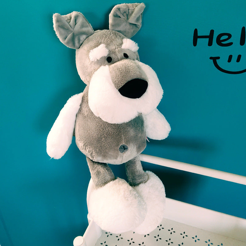 Schnauzer doll cute ins plush toy puppy husky doll