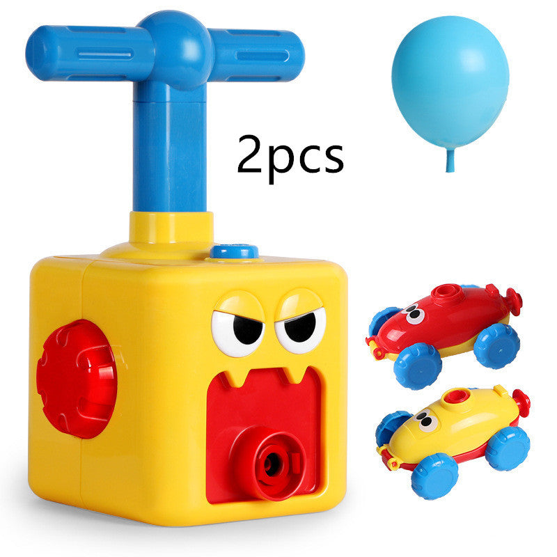 Power Balloon Launch Tower Toy Puzzle Education Inertia Air Power Balloon Car Science Experimen Toy For Children Gift