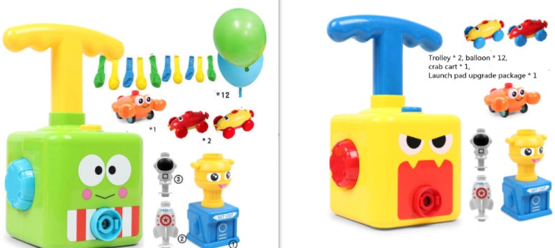 Power Balloon Launch Tower Toy Puzzle Education Inertia Air Power Balloon Car Science Experimen Toy For Children Gift