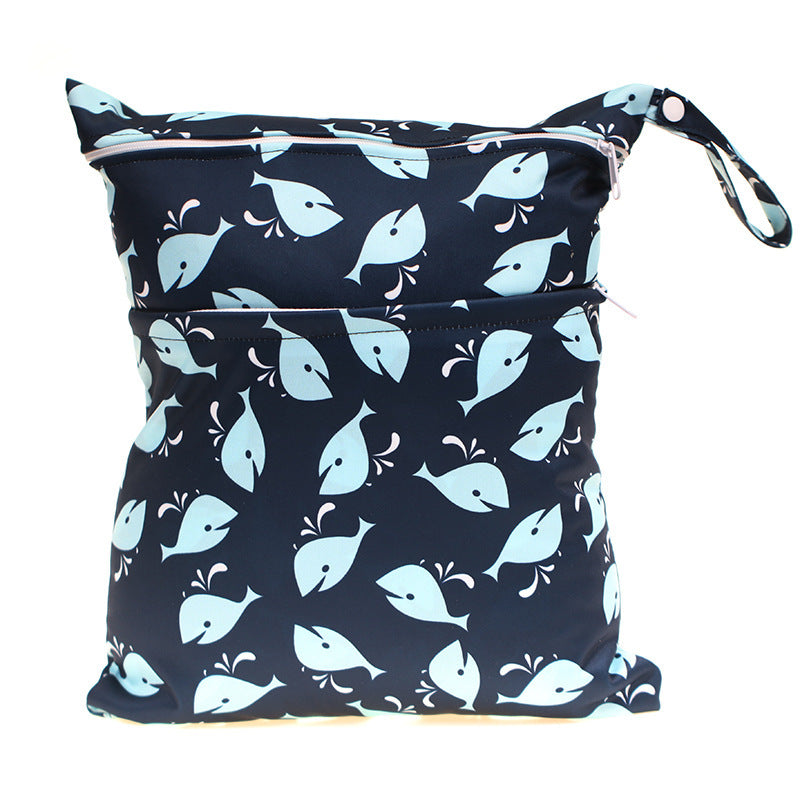 Digital Printing New Pattern Double Pocket Diaper Bag