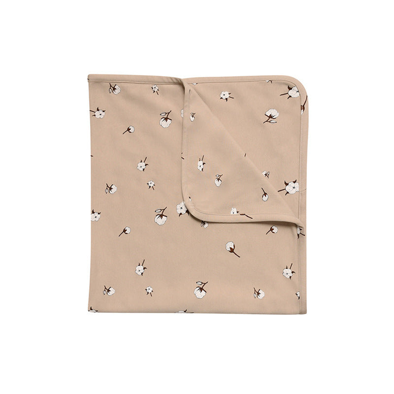 Newborn Air Conditioning Blanket Two-layer Cotton Holding Summer Thin Newborn Stroller Blanket