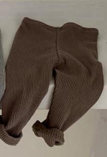 Baby Cotton Pit Strip Stretch Leggings Go Out And Leisure All-match