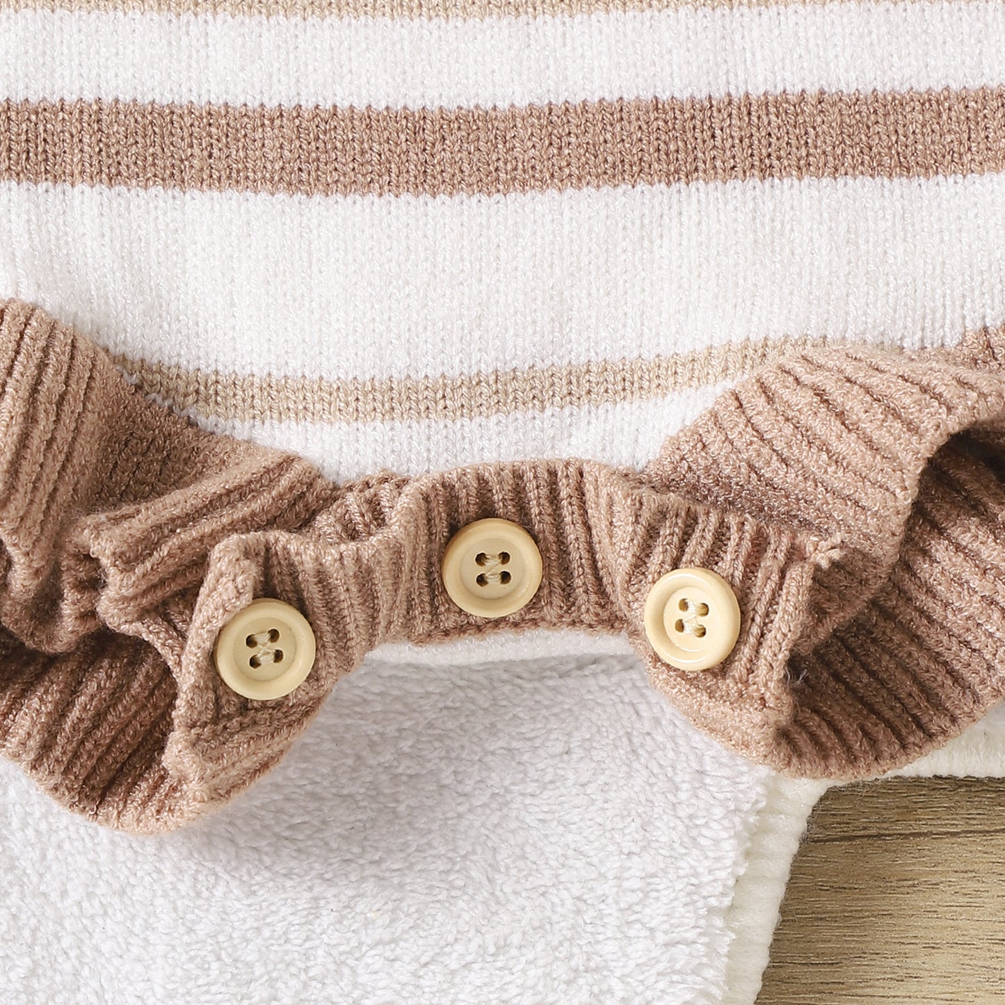 Infant Spring And Autumn Cute Stripes Easy Matching Sling Bow Jumpsuit