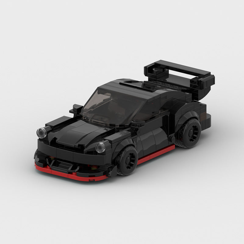 Building Blocks Wide-body Low Lying Speed 8 Grid Boy Car Model