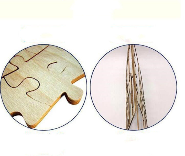3D wooden house puzzle toy