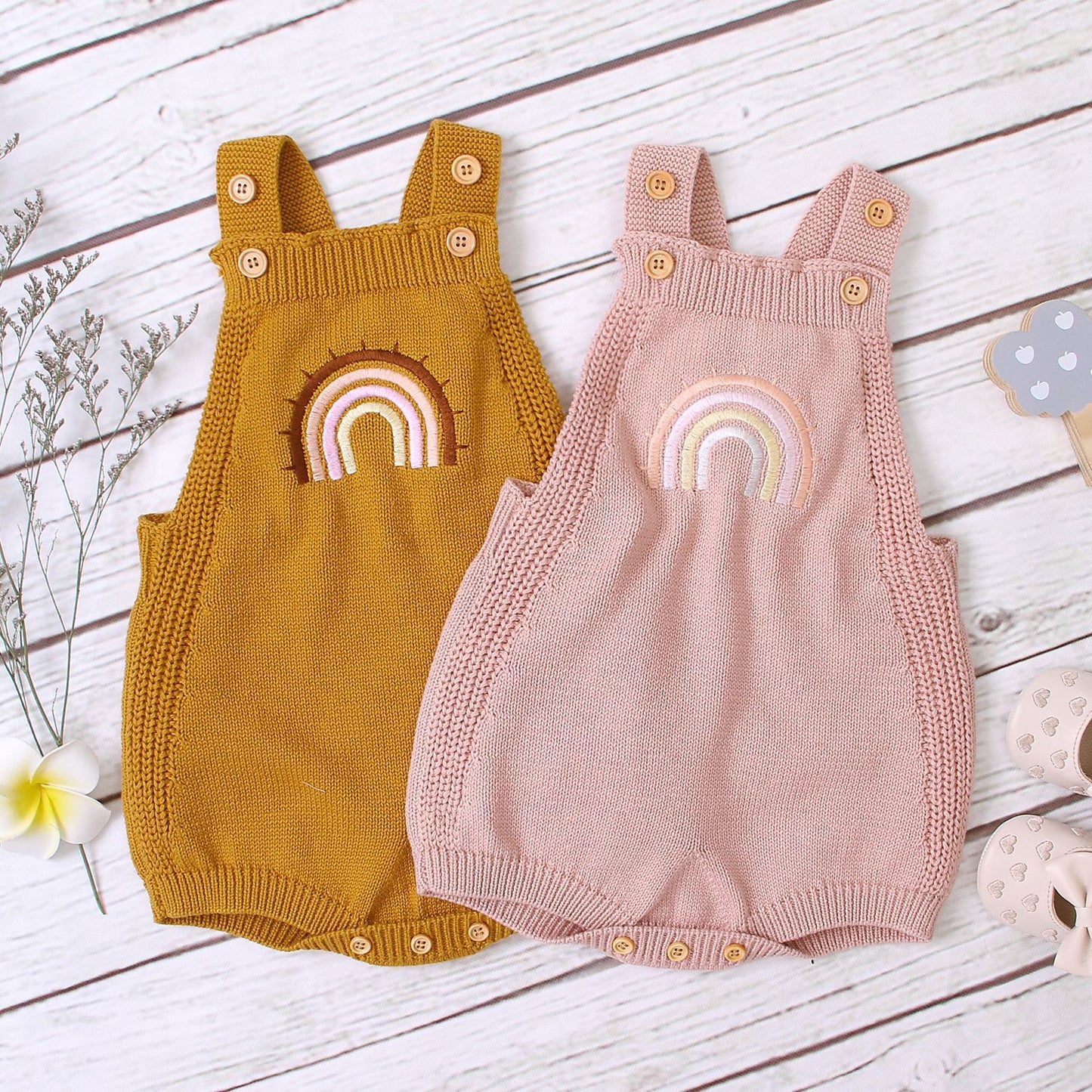 Knitted jumpsuit triangle halter