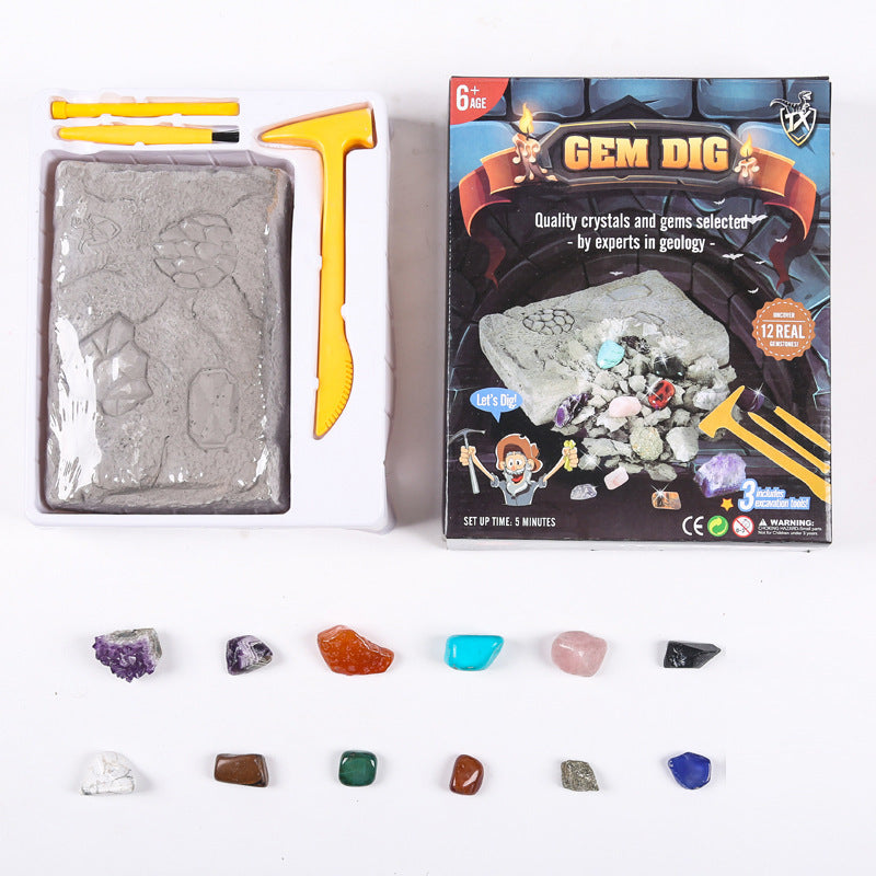 Gem Dig Kit Dig Up 17 Gems STEM Science & Educational Toys Make Great Kids Activities