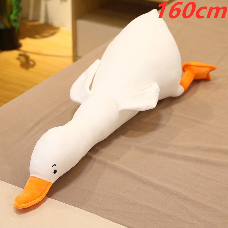 Cross-Border Hot Sale Big White Goose Doll Plush Toy Bed Sleeping Pillow Cushion Girl Child Doll Doll
