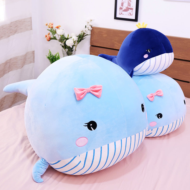 Whale doll pillow