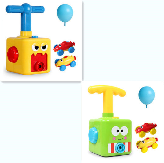 Power Balloon Launch Tower Toy Puzzle Education Inertia Air Power Balloon Car Science Experimen Toy For Children Gift