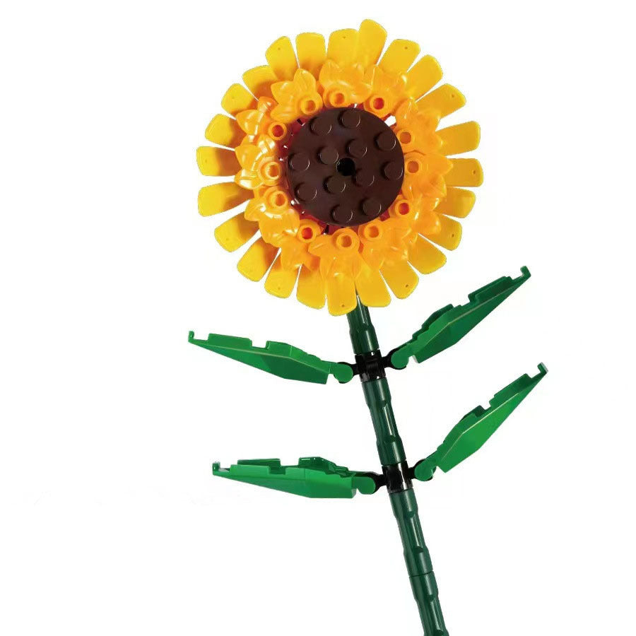 Rose Bouquet Tulip Small Particle Building Block Assembly