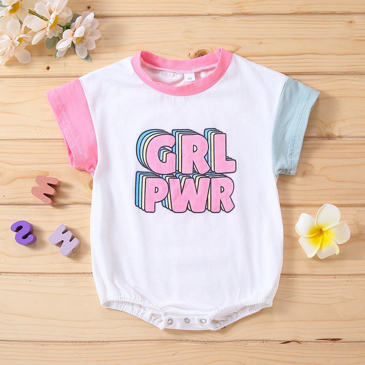 Spring Spot Cotton Pink Short-sleeved Non-hooded Wholesale Thin Women's Pullover Summer Jumpsuit