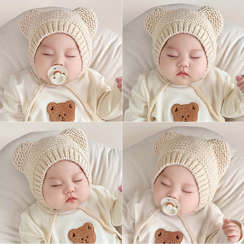 Korean Baby Cute Cartoon Ear Protection Hat