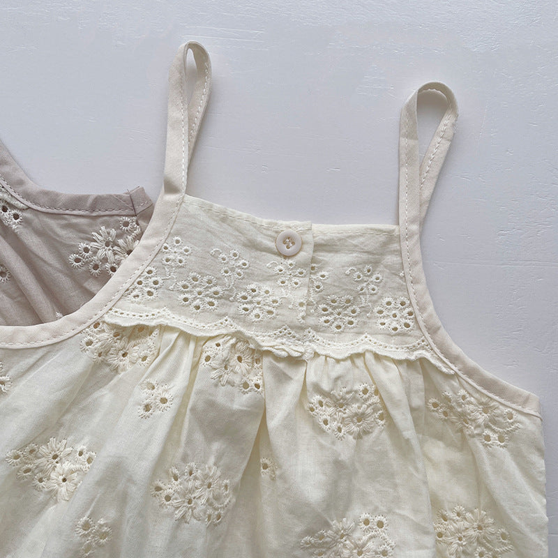 Summer Baby Sling Onesie Thin Bodysuit
