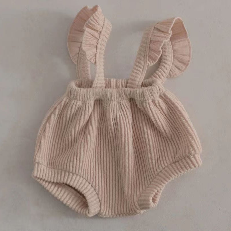 Newborn Lace Overalls Infant Toddler Triangle Shorts