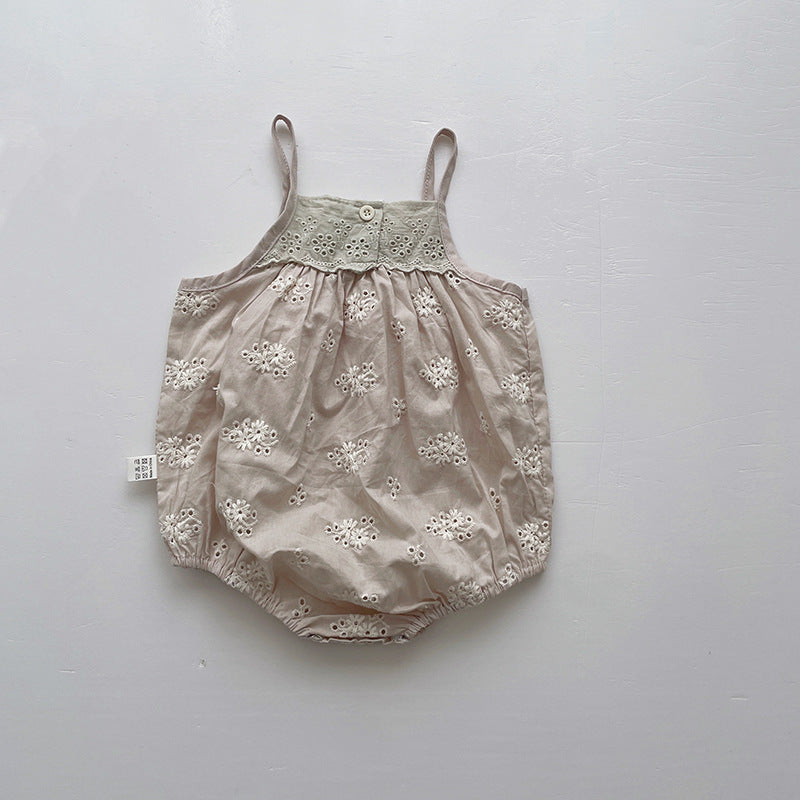 Summer Baby Sling Onesie Thin Bodysuit