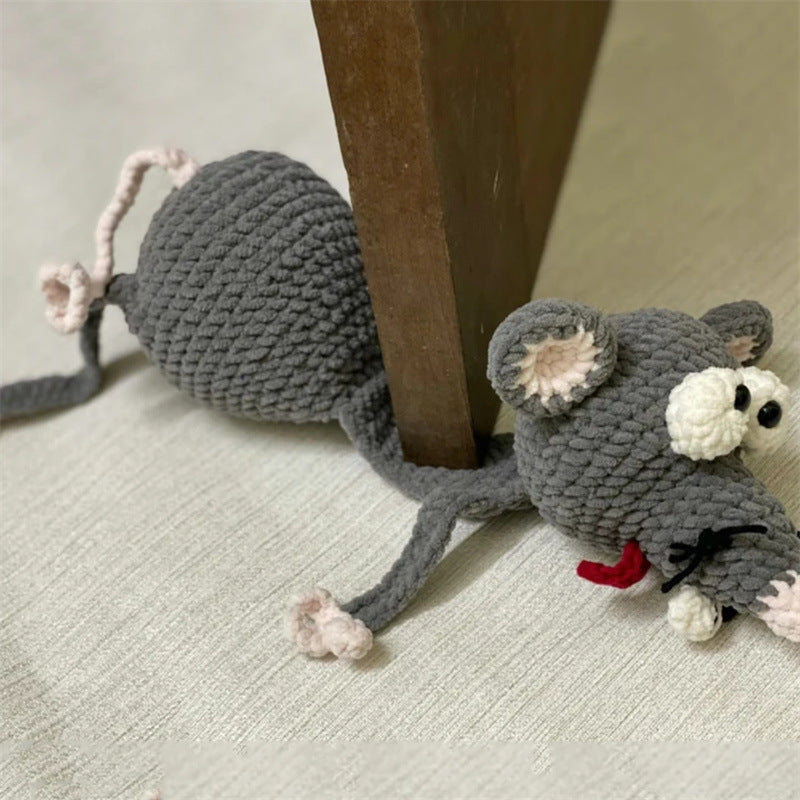 Hand-knitted Creative Animal Door Stop Ornaments