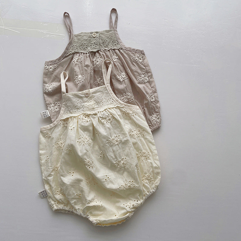 Summer Baby Sling Onesie Thin Bodysuit