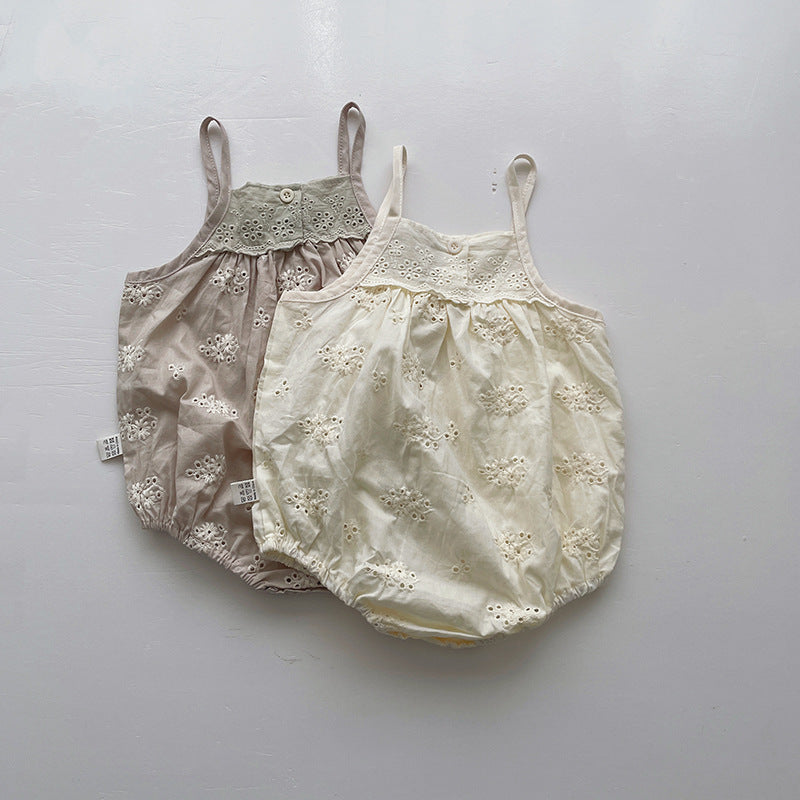 Summer Baby Sling Onesie Thin Bodysuit