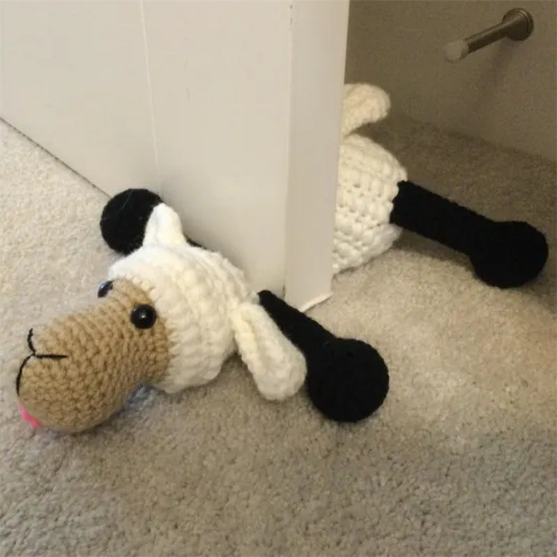 Hand-knitted Creative Animal Door Stop Ornaments