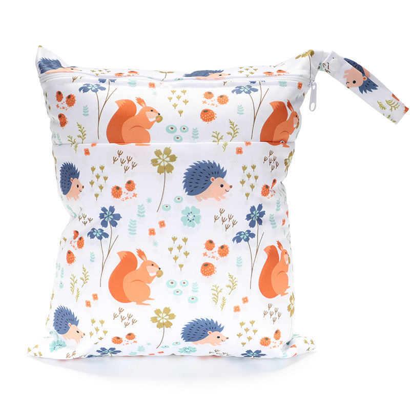 Digital Printing New Pattern Double Pocket Diaper Bag