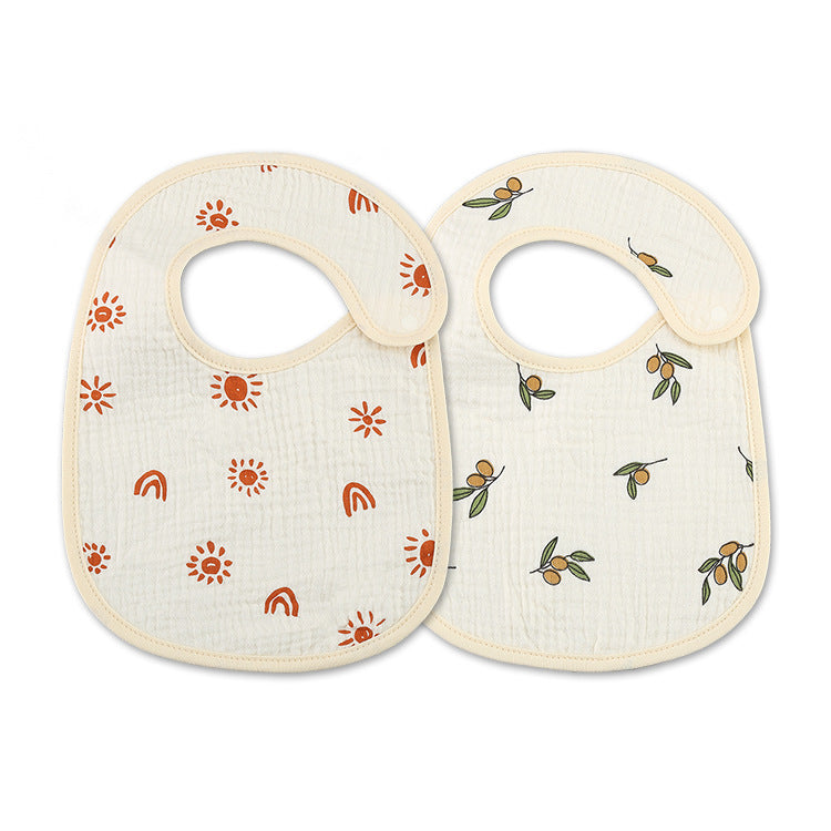 Thin Kids' Bib Pure Cotton Waterproof Gauze Saliva Towel