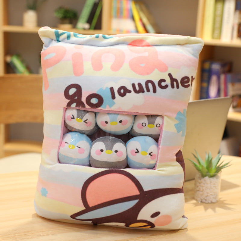A Big Bag Of Snack Doll Cute Doll Sleeping Pillow For Girl Ankle Biter Pillow