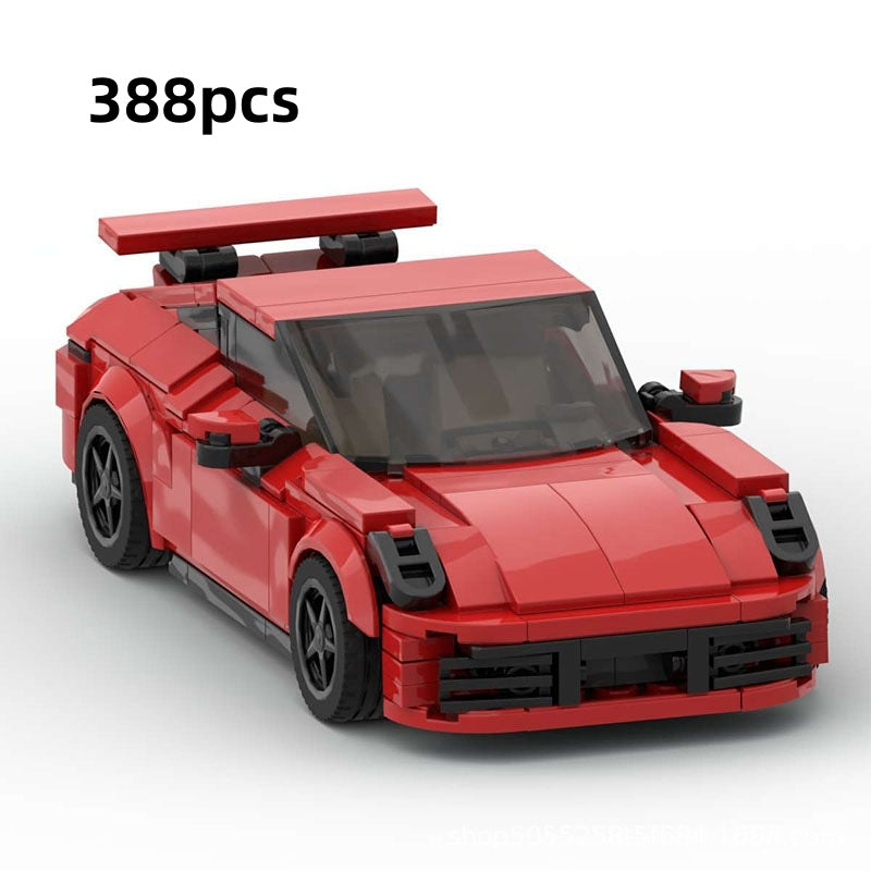 Small Particles Suit Turbo Speed 8 Grid Building Blocks Racing Car