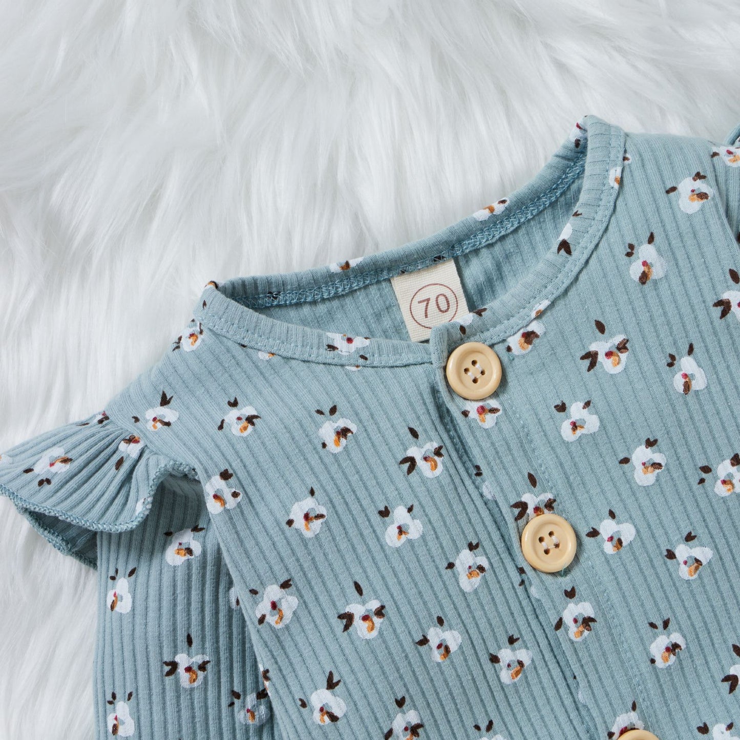 Children's Two-color Pit Stripe Printed Jumpsuit