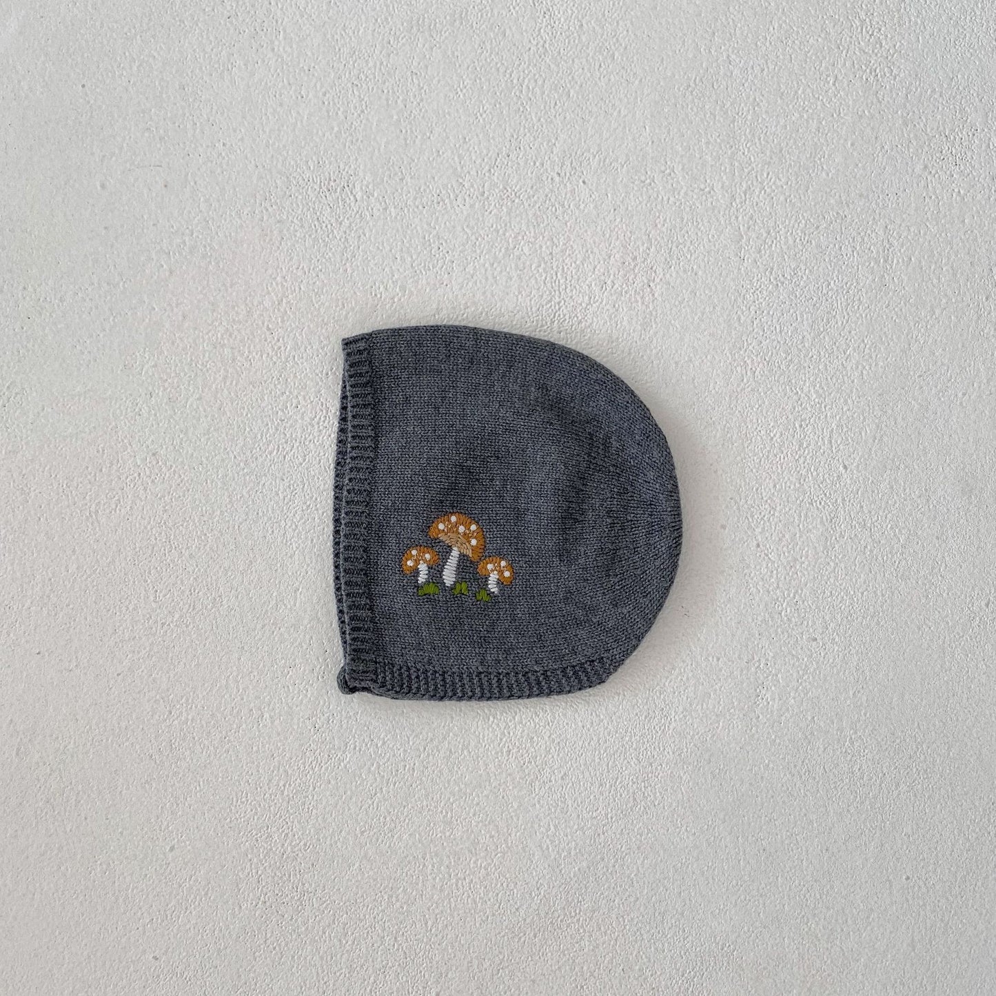 Baby Boys And Girls Mushroom Embroidered Romper Embroidered Hat