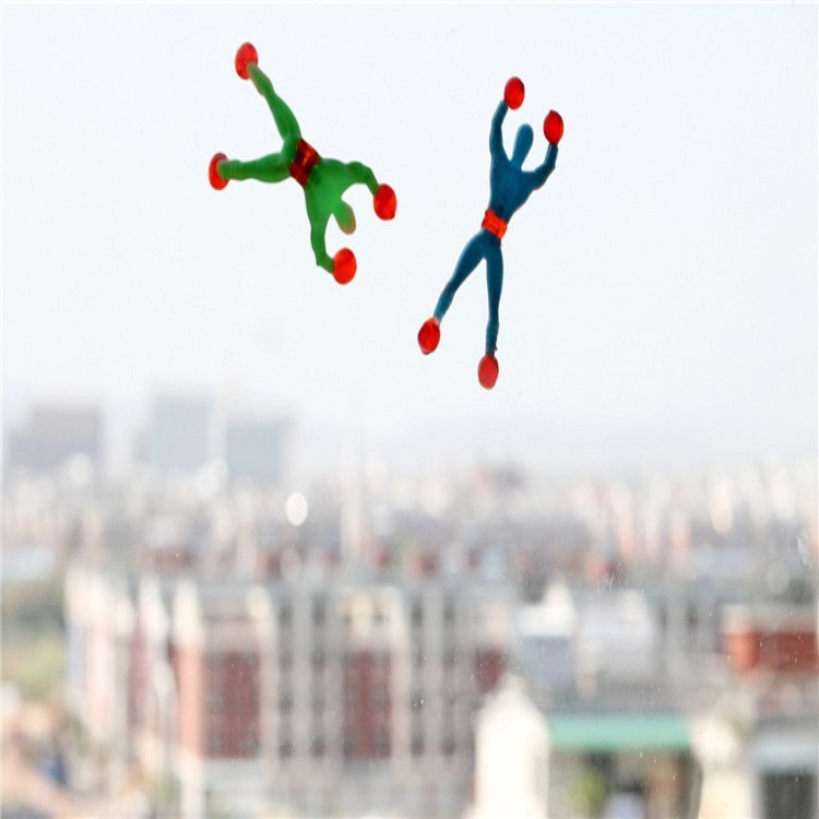 Small Sticky Man Climb On The Wall Children Toys Stick Man Bendy Toy Wall Climbing Man