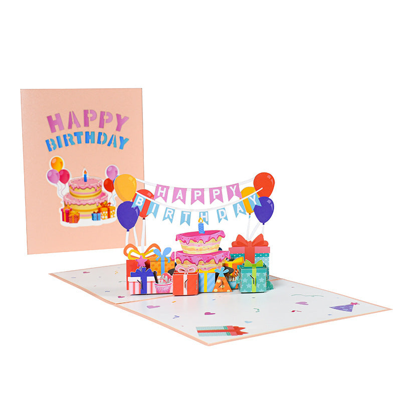 3D Three-dimensional Travel Card Handmade Card Paper Carving