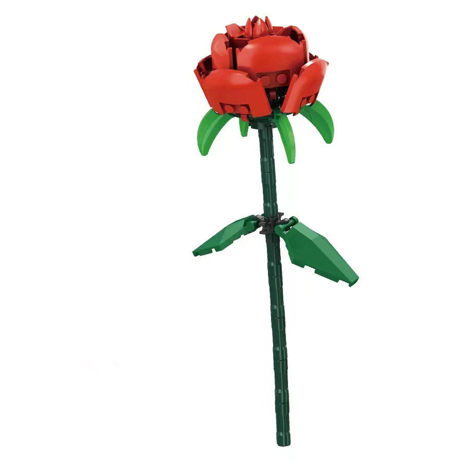 Rose Bouquet Tulip Small Particle Building Block Assembly