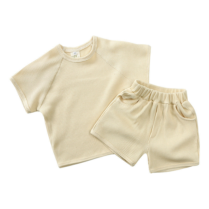 South Korea Children's Short-sleeved Shorts Suit