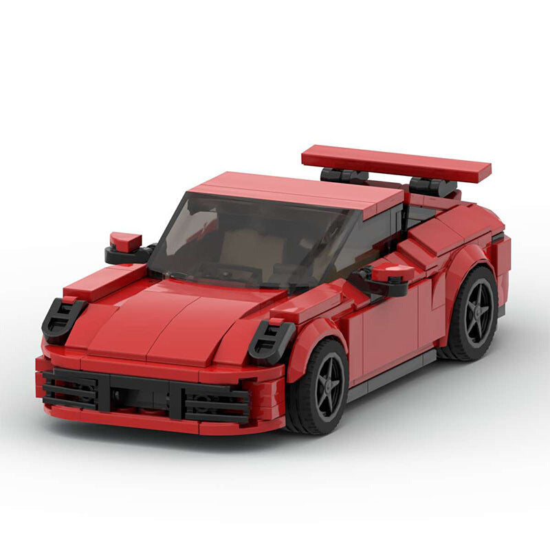 Small Particles Suit Turbo Speed 8 Grid Building Blocks Racing Car