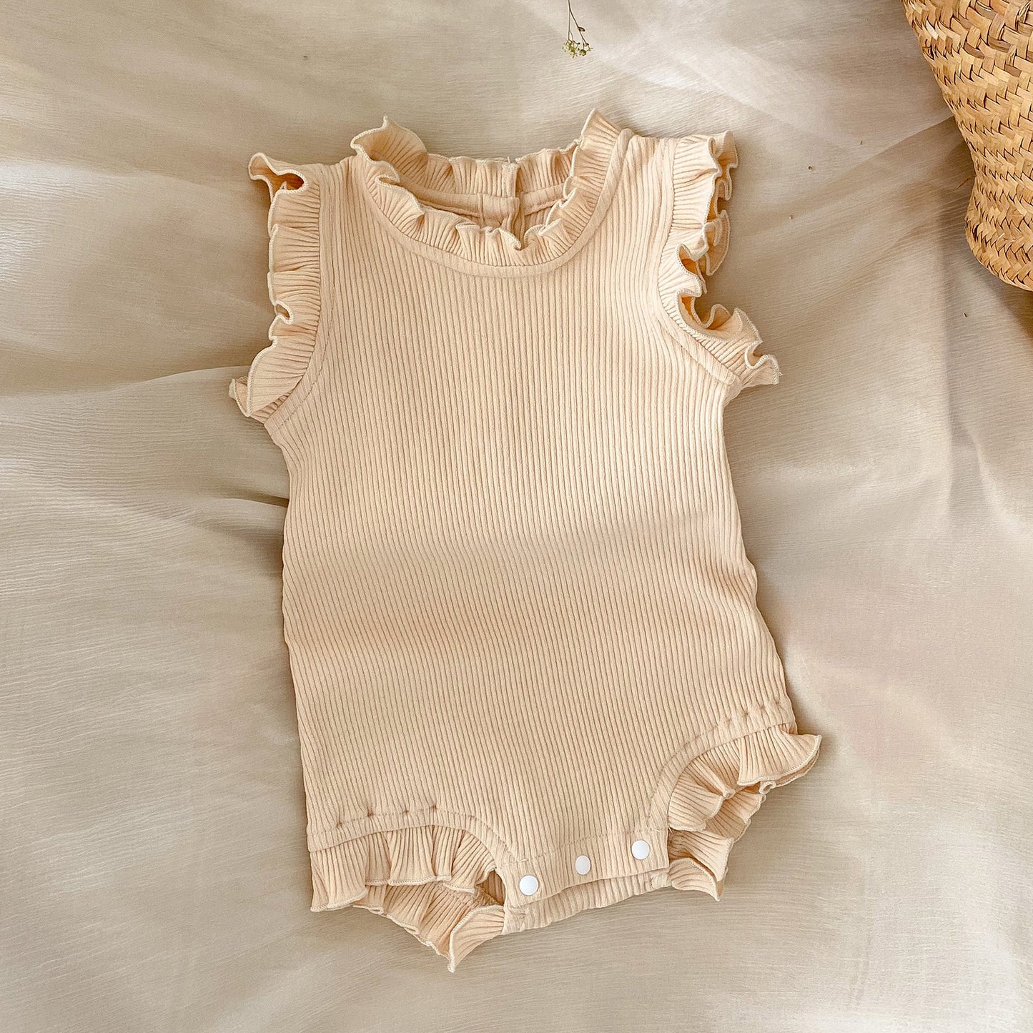Women's Drawstring Bottom-enlarged Pants Romper Suit