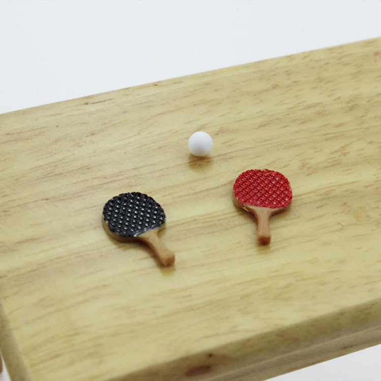 Dollhouse Accessories Mini Table Tennis Racket