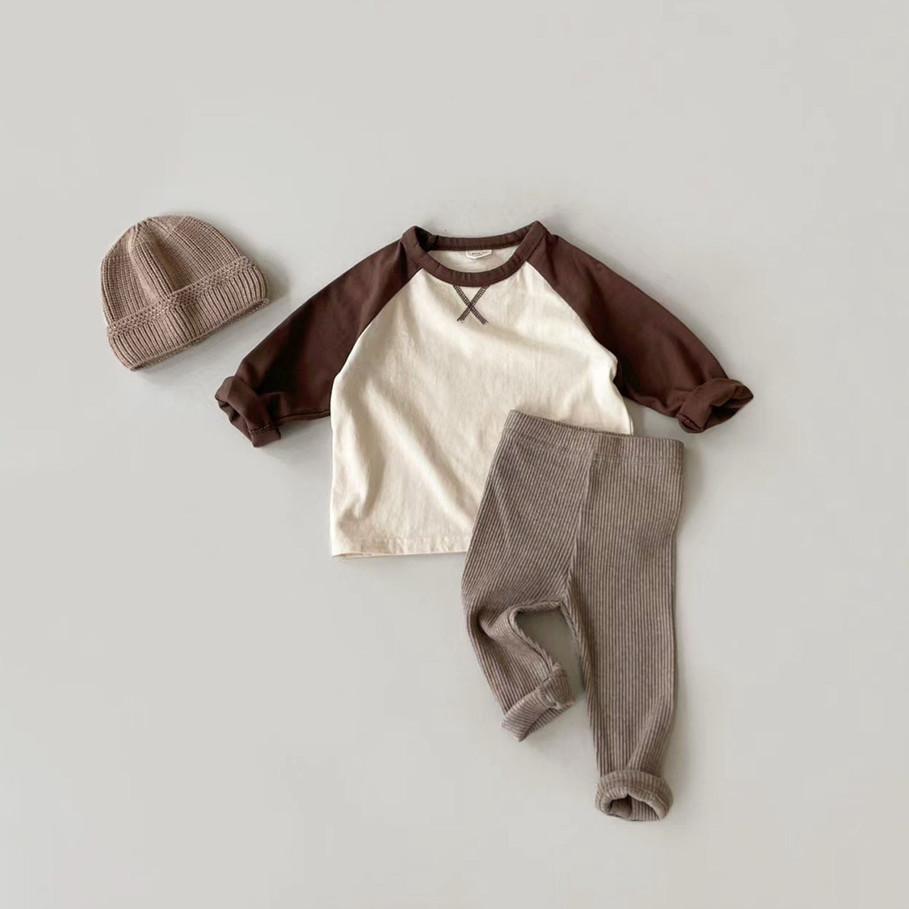 Baby Leggings Elastic Slim Pants For Boys And Girls Striped Trousers