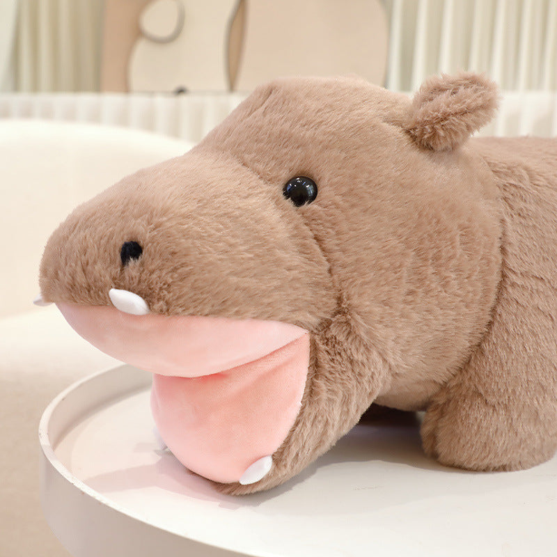 Cute Fat Hippo Plush Doll Doll Pillow Cushion