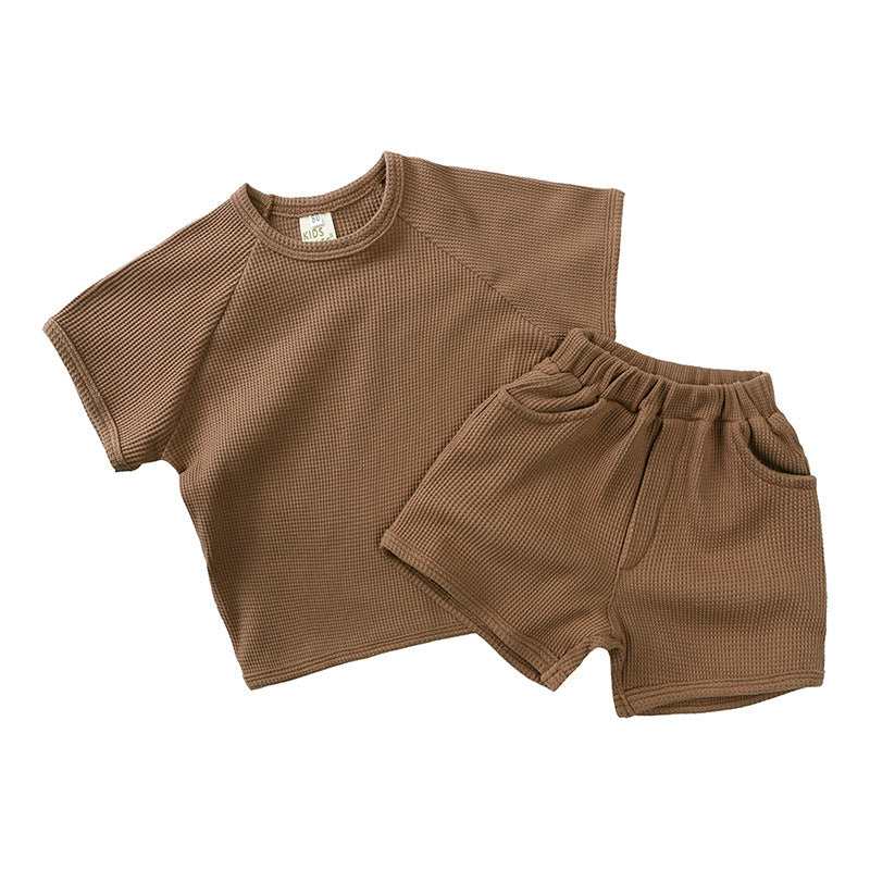 South Korea Children's Short-sleeved Shorts Suit