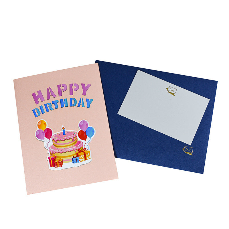3D Three-dimensional Travel Card Handmade Card Paper Carving