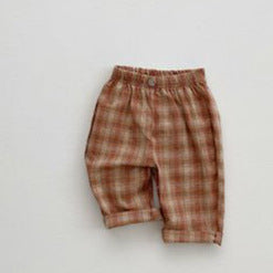 Men's Treasure Babies' Trousers Plaid Pants Leisure