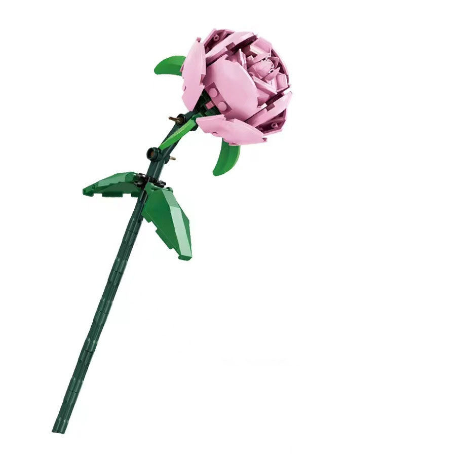 Rose Bouquet Tulip Small Particle Building Block Assembly