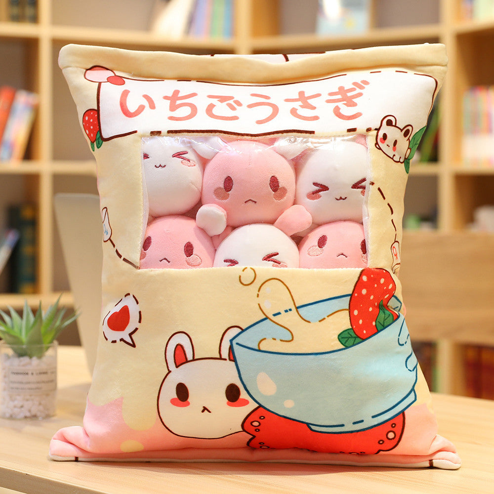 A Big Bag Of Snack Doll Cute Doll Sleeping Pillow For Girl Ankle Biter Pillow