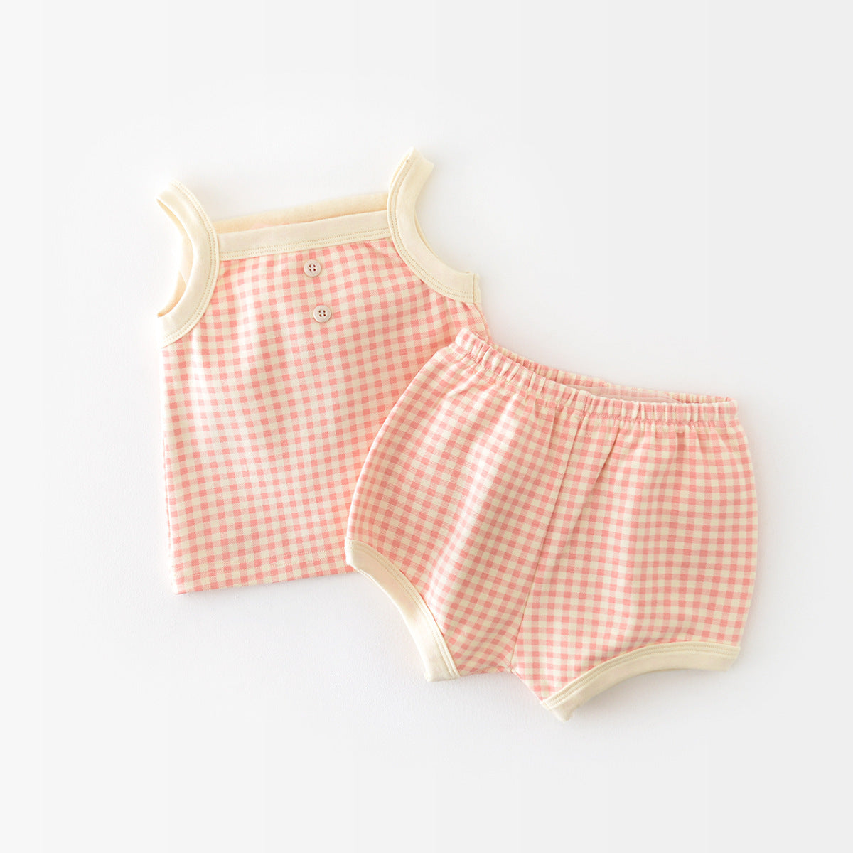 Baby Suit Summer Pajamas New Korean Style Infant Thin Suspenders Vest Shorts Boys 'and Girls' Home Wear