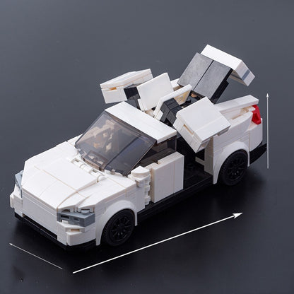 A Tesla Toy Car Piece-together Model Benefits Intelligence