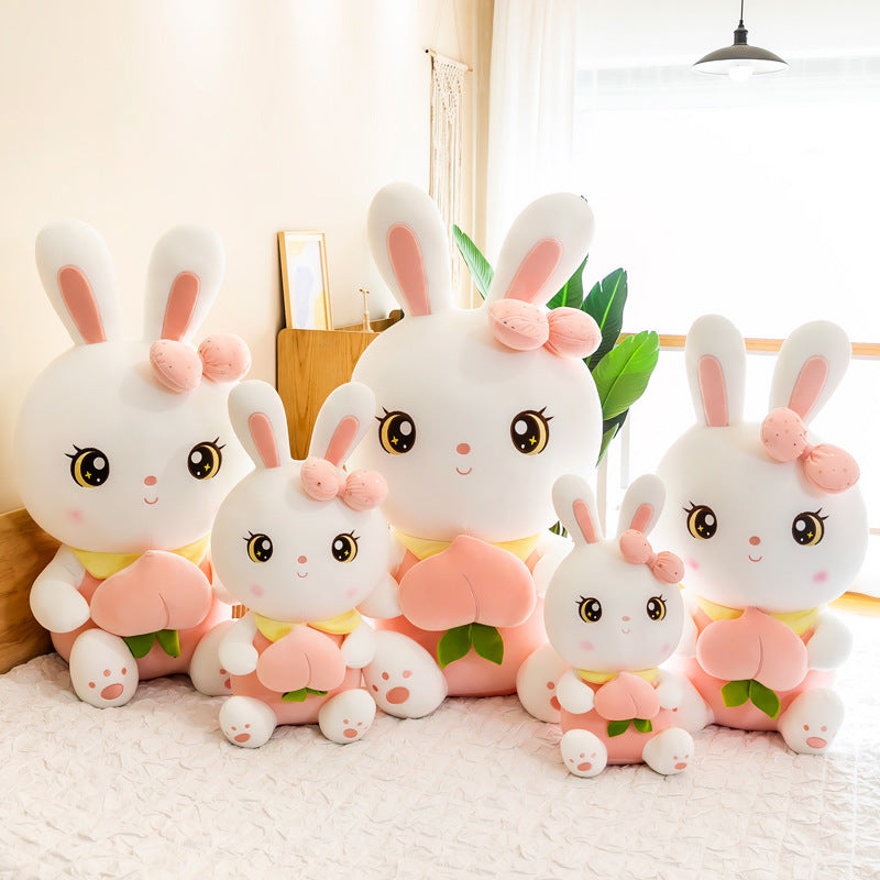 New Cute Fruit Bunny Doll Plush Toy Peach Rabbit Rag Doll Big Doll Girl Gift