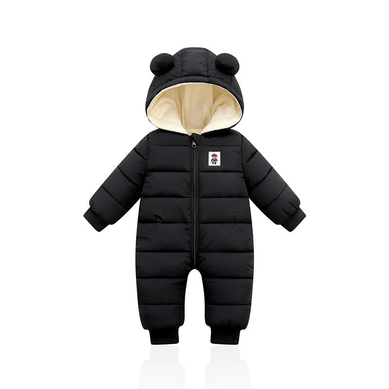 Padded down cotton suit