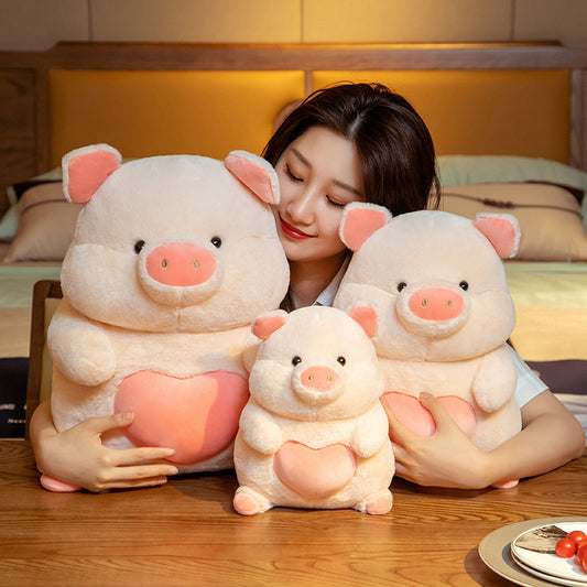 Cute Love Piggy Doll Plush Toy Room Decoration