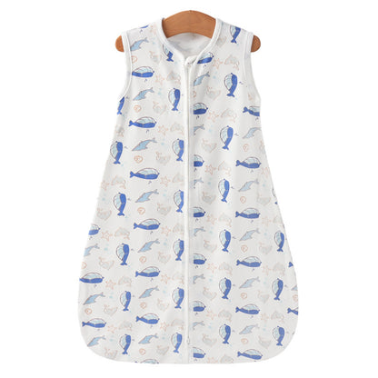 Newborn Summer Vest Sleeping Bag Baby Anti-kick Quilt